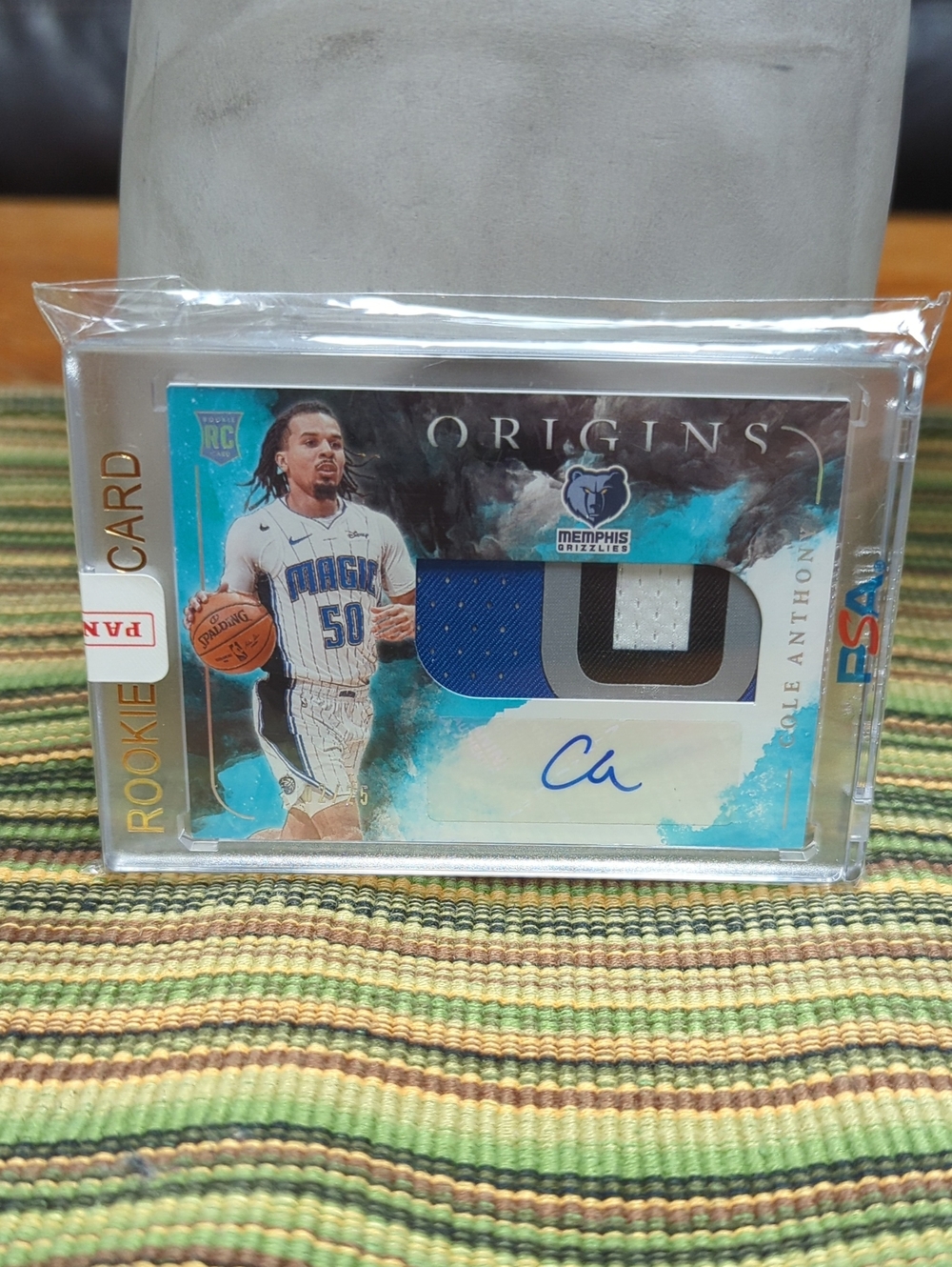 Cole Anthony Rookie Patch Autograph - Teal/White/Black/Blue